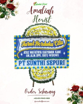Papan Bunga Duka di Kiara