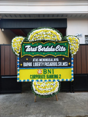 Papan Bunga Duka di Kiara