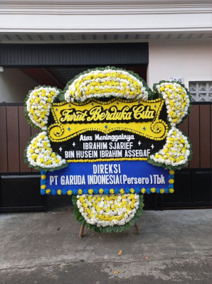Papan Bunga Duka di Kiara