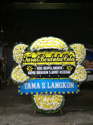 Papan Bunga Duka di Kiara