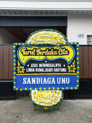 Papan Bunga Duka di Kiara
